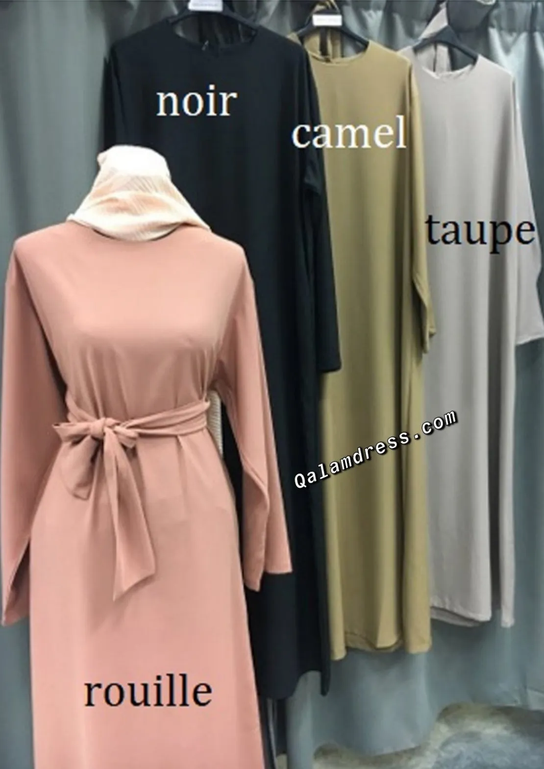 Abaya Nissa BELT 160 - Grande de taille 1,75m/80- Tendance Hijab