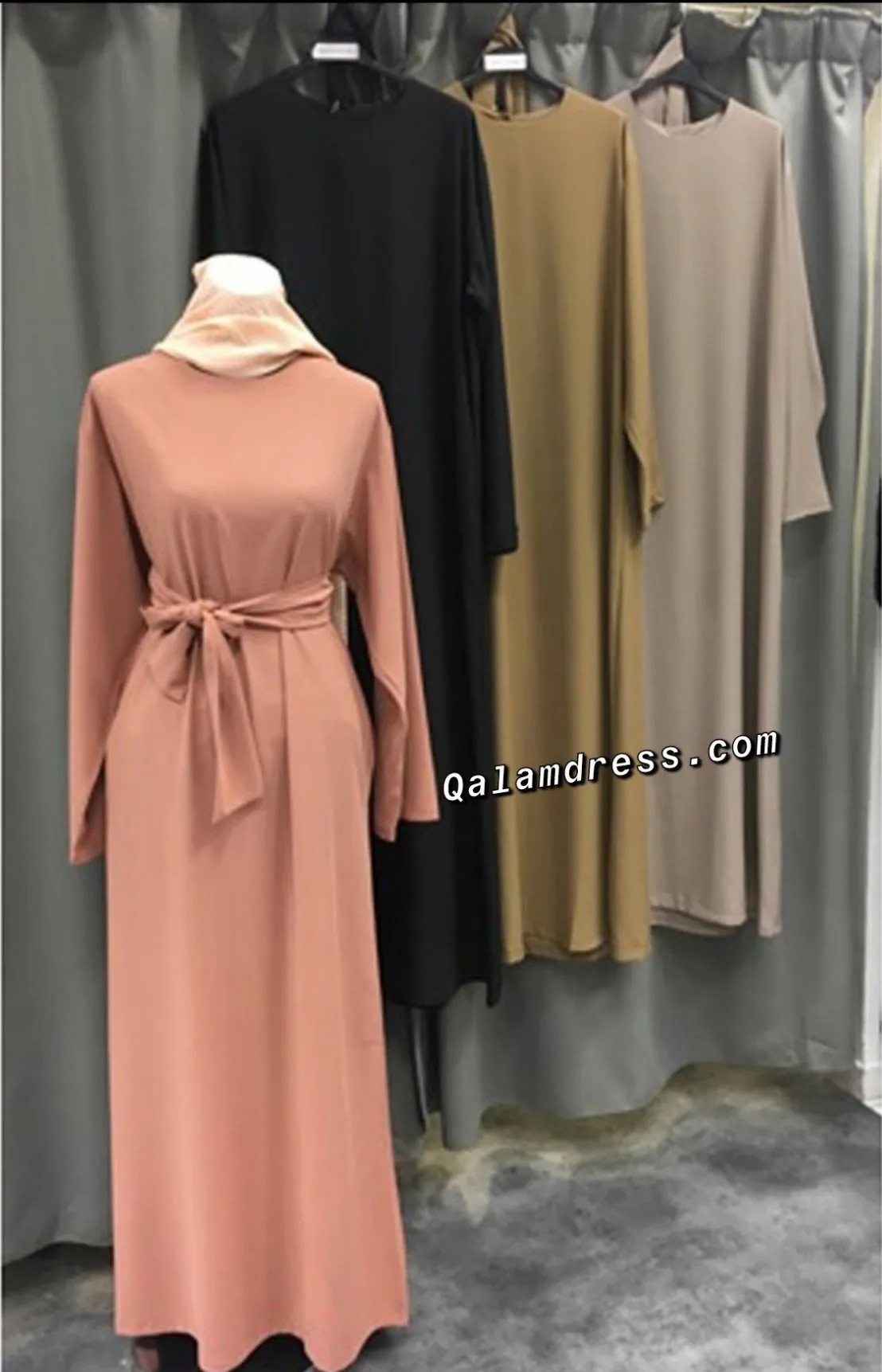 Abaya Nissa BELT 160 - Grande de taille 1,75m/80- Tendance Hijab