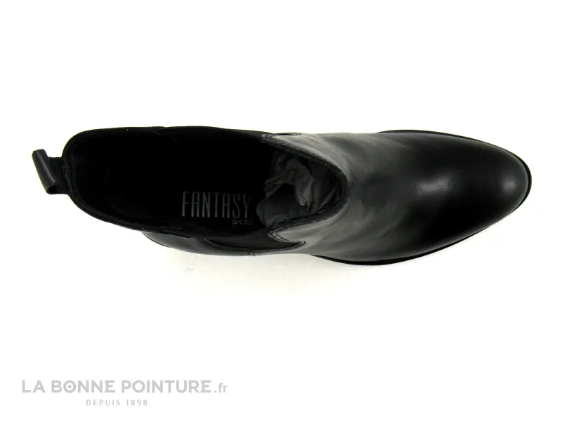 Achat chaussures Fantasy Ykx Co Femme Bottine, vente Fantasy 472006FY - Noir - Bottine Chelsea talon haut