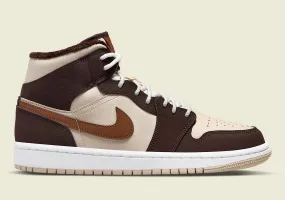 Air Jordan 1 Mid SE Brown Basalt Oatmeal