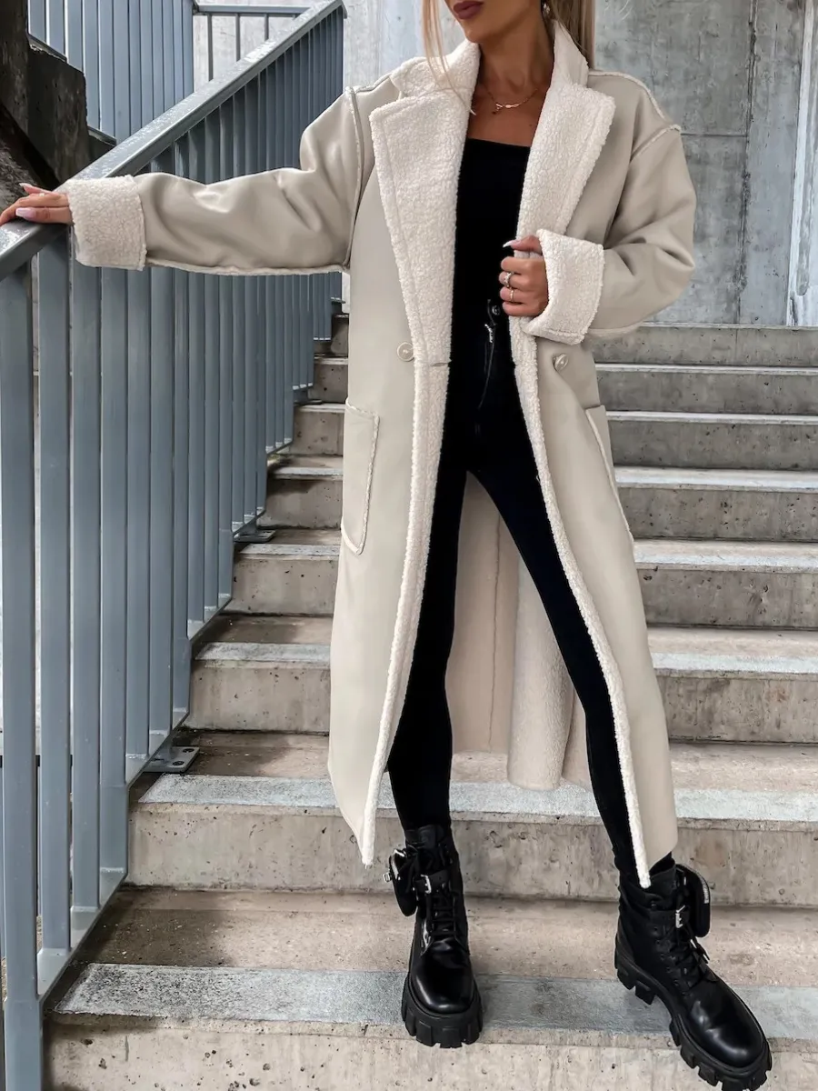 Alice Leroy | Manteau Long en Cuir élégant et de Haute Qualité