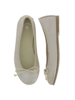 Ballerine en cuir fille