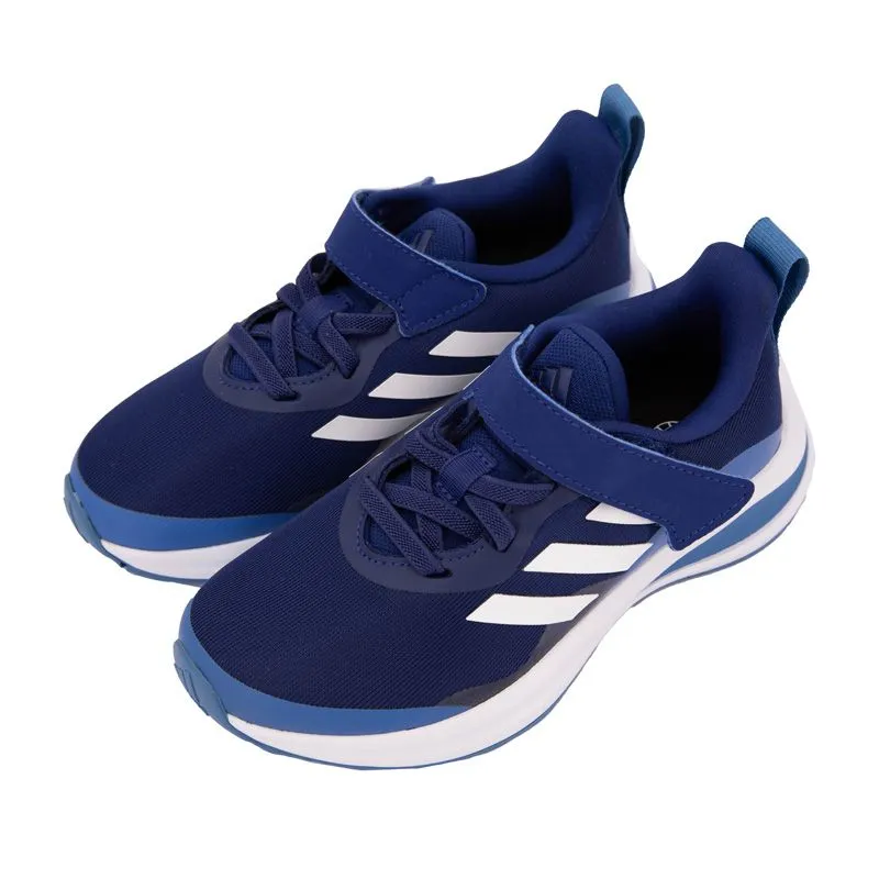 Baskets running Fortarun à lacets et scratch bleu Enfant ADIDAS à 