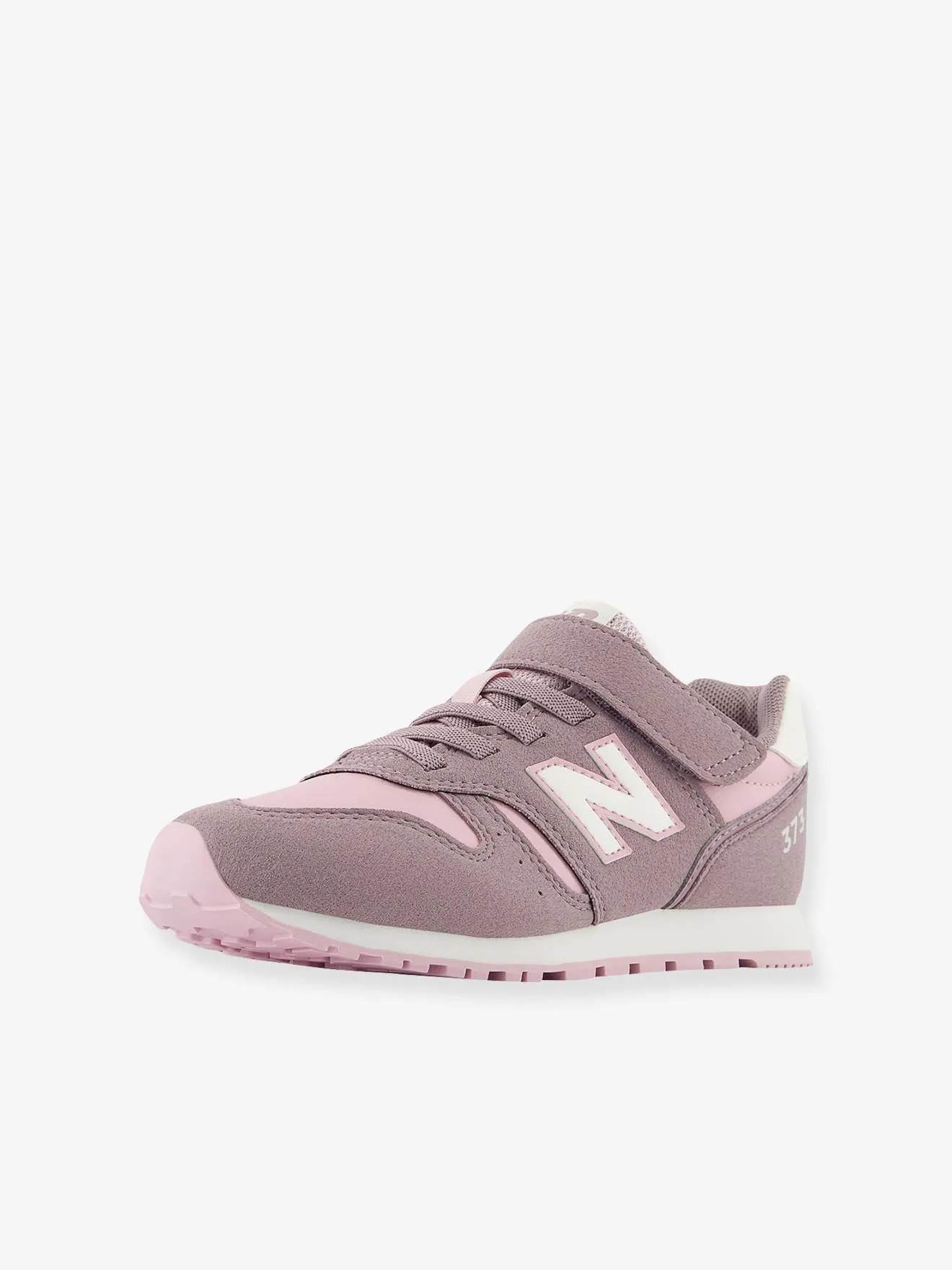 Baskets à lacets enfant YV373VQ2 NEW BALANCE® rose clair uni avec decor - New Balance