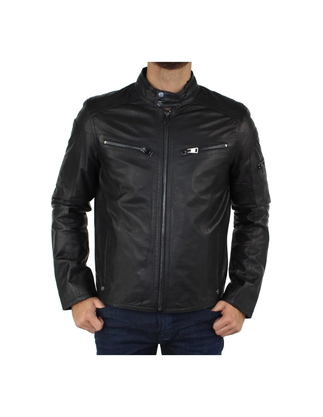 Blouson pallas Cuir Selection en cuir ref_40263 Noir