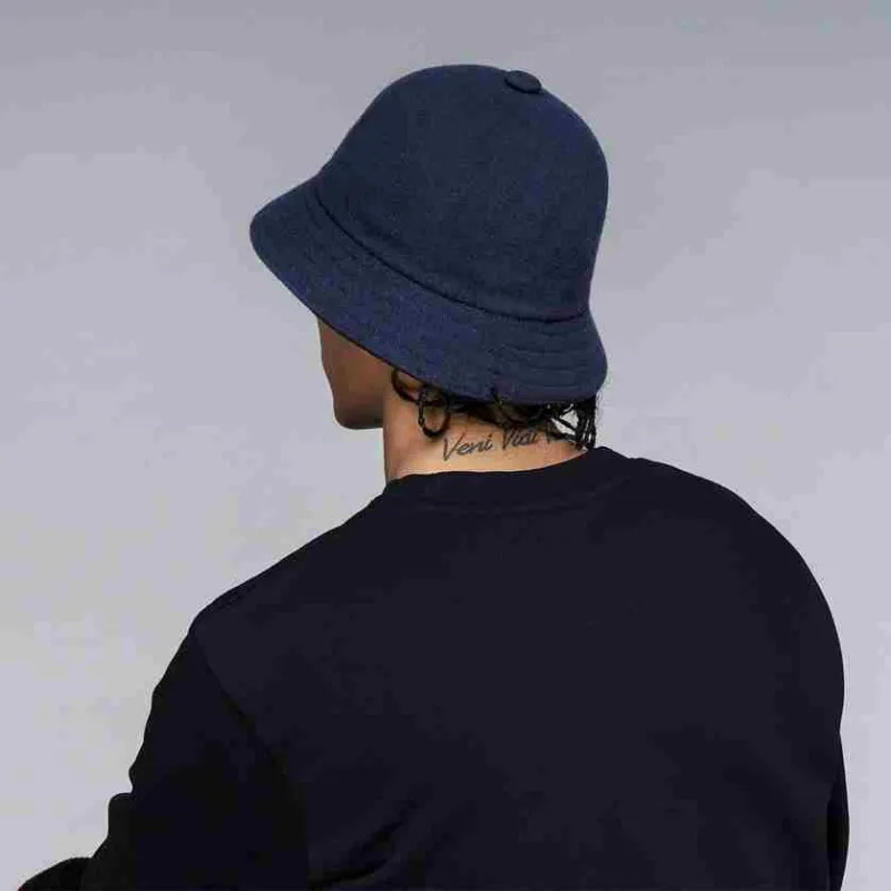 Bob Casual KANGOL hiver dark blue| Chapeaux laine KANGOL décontracté bleu