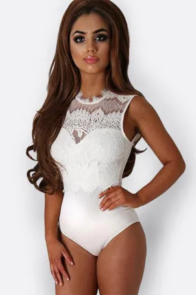 Body Dentelle Blanc Mariage