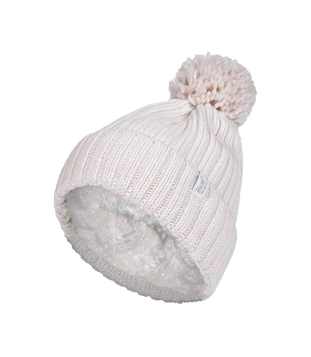 Bonnet en Tricot Femme Thermique Hiver avec Pompon