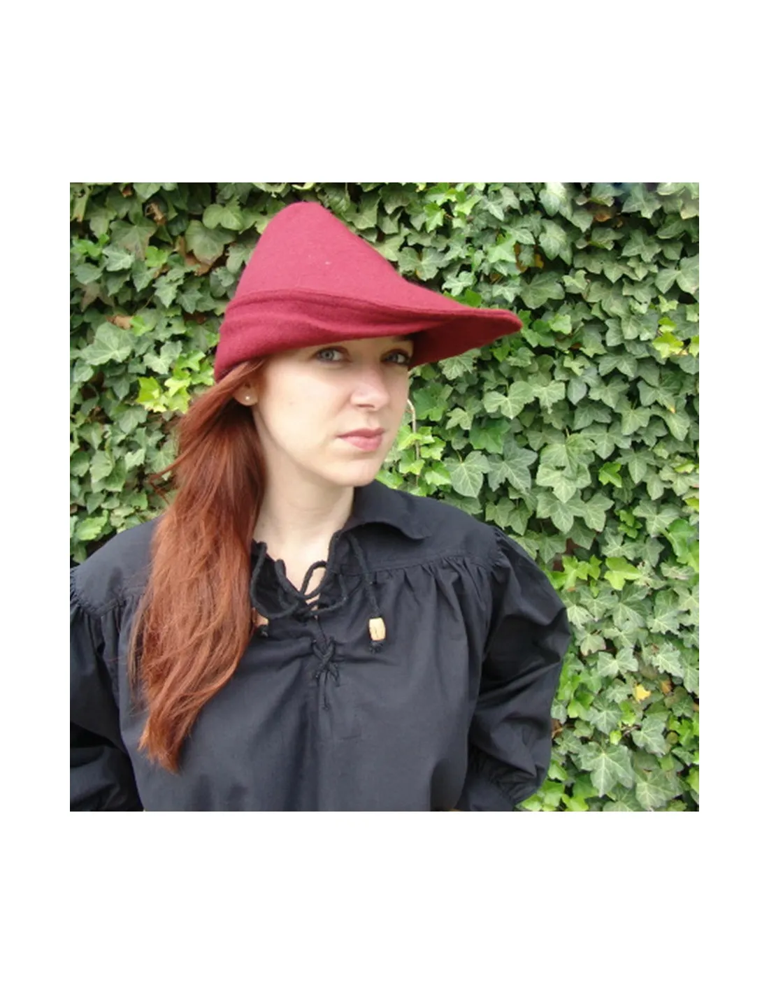 Bonnet Robin des bois en laine rouge ⚔️ Boutique Épées