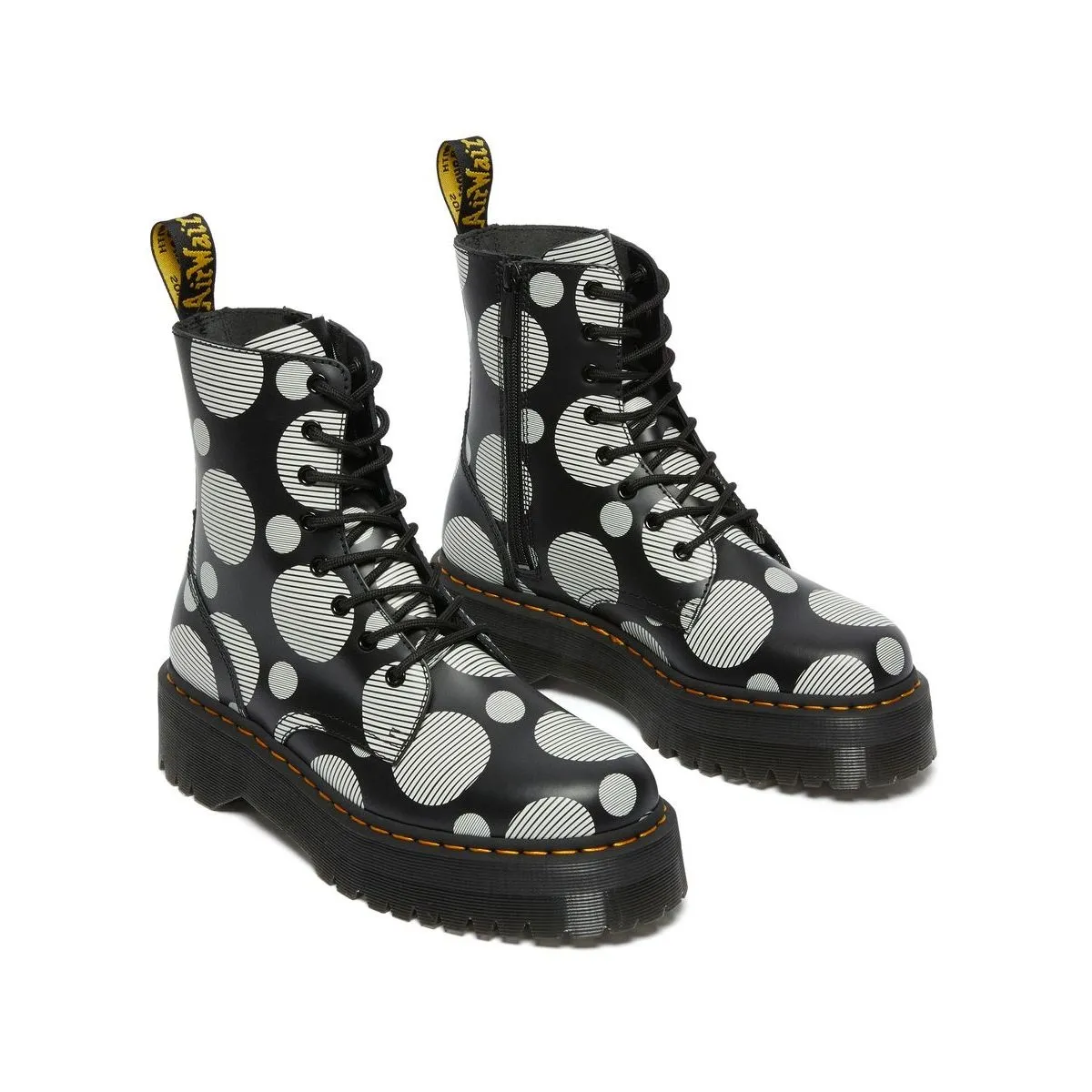 Bottines Dr martens jadon polka noir