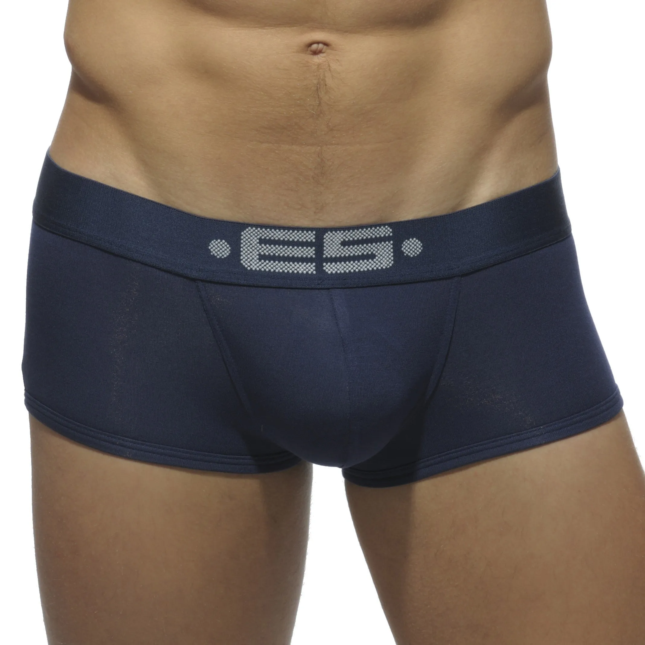 Boxer Basic Modal marine - ES collection : vente shorty boxers homm...