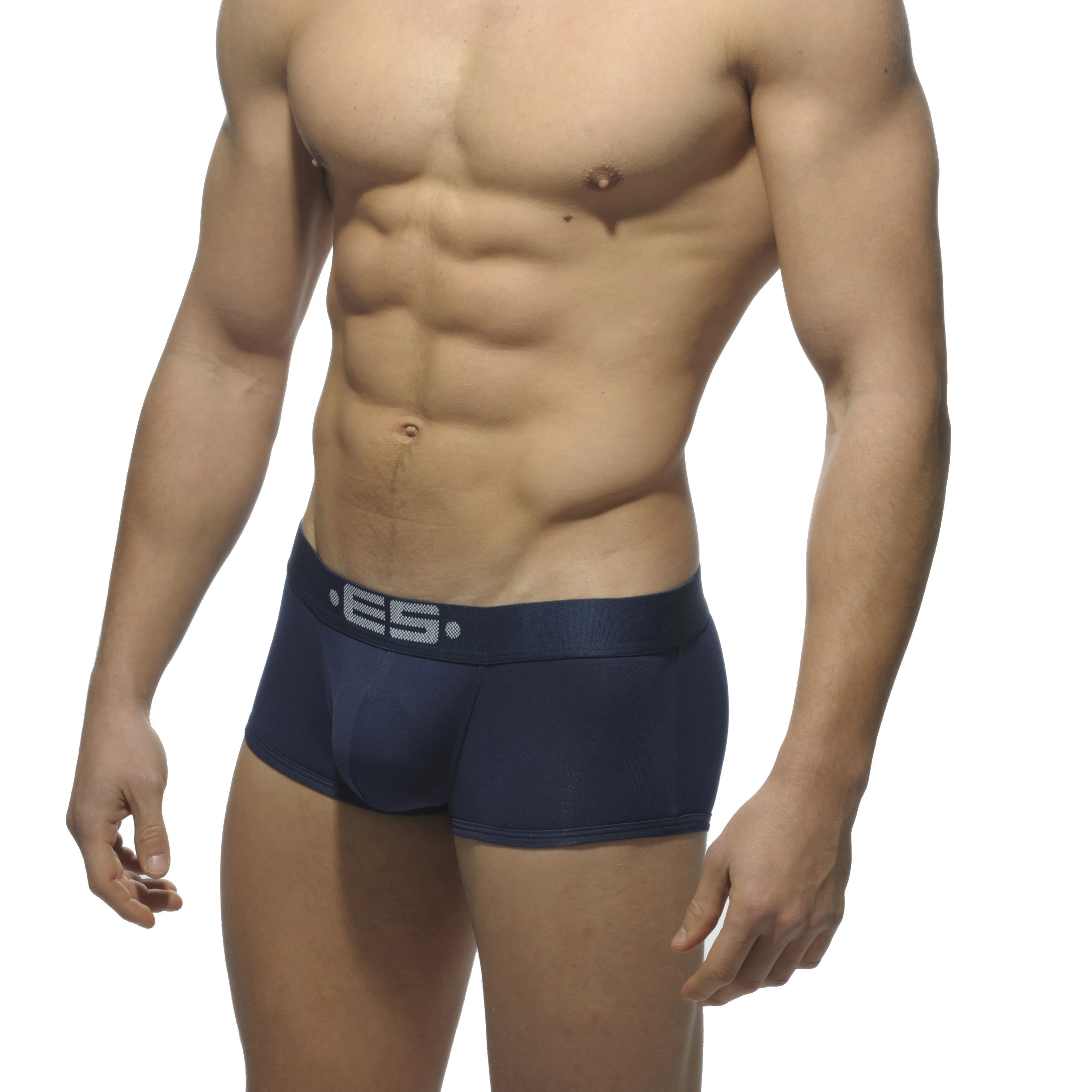 Boxer Basic Modal marine - ES collection : vente shorty boxers homm...