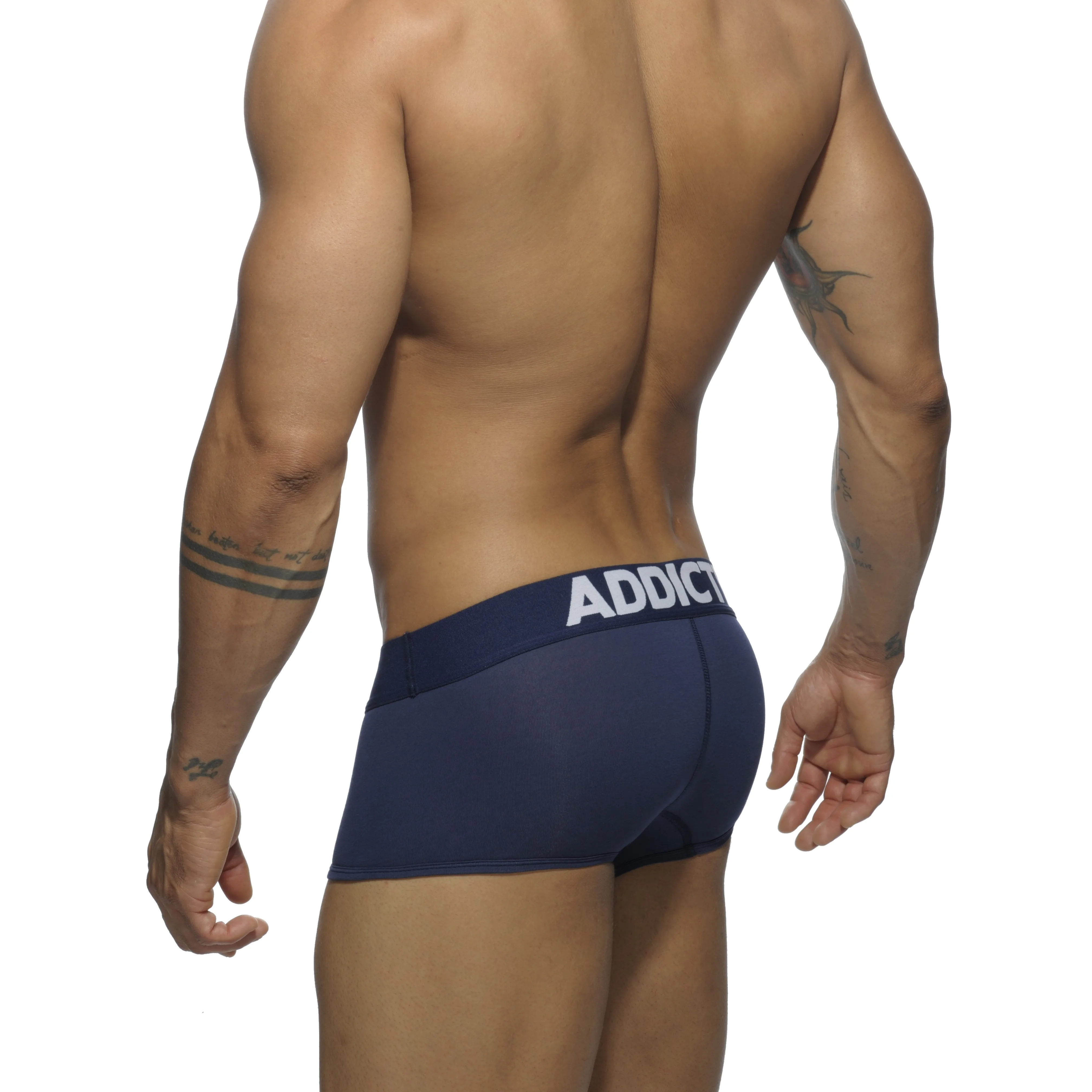 Boxer my basic - marine - ADDICTED : vente shorty boxers homme ADDI...