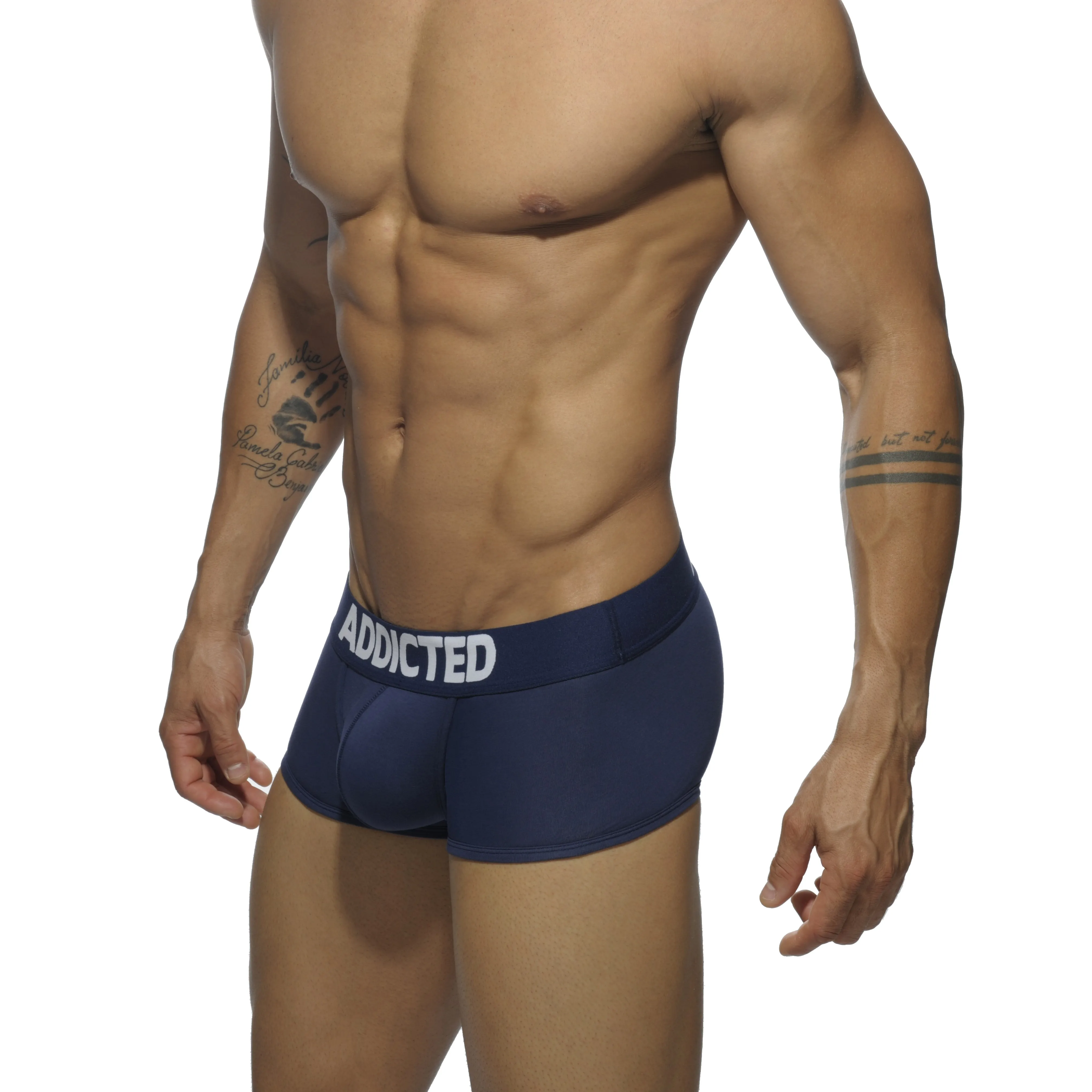 Boxer my basic - marine - ADDICTED : vente shorty boxers homme ADDI...