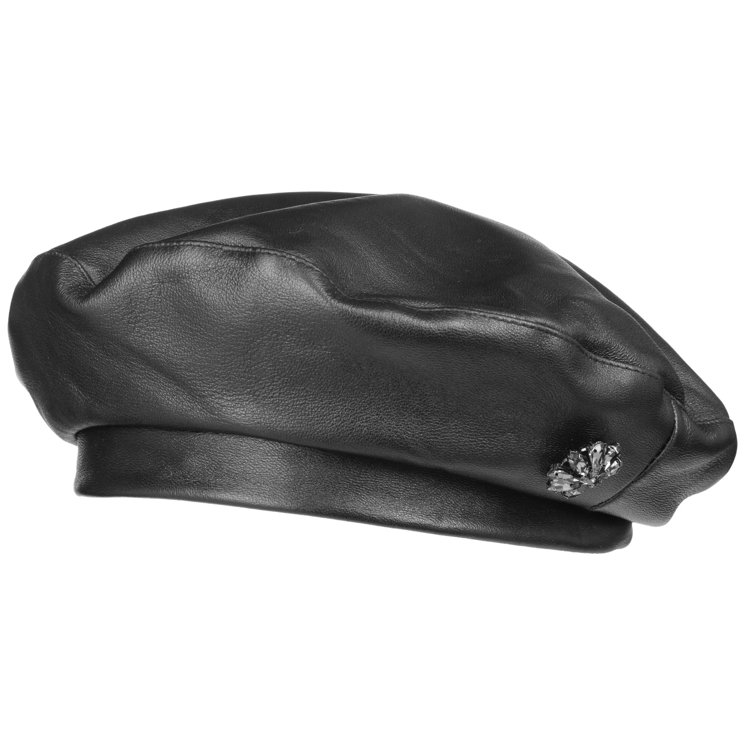 Béret en Cuir by Seeberger --> Chapeaux, casquettes & bonnets en ligne ▷ Chapeaushop