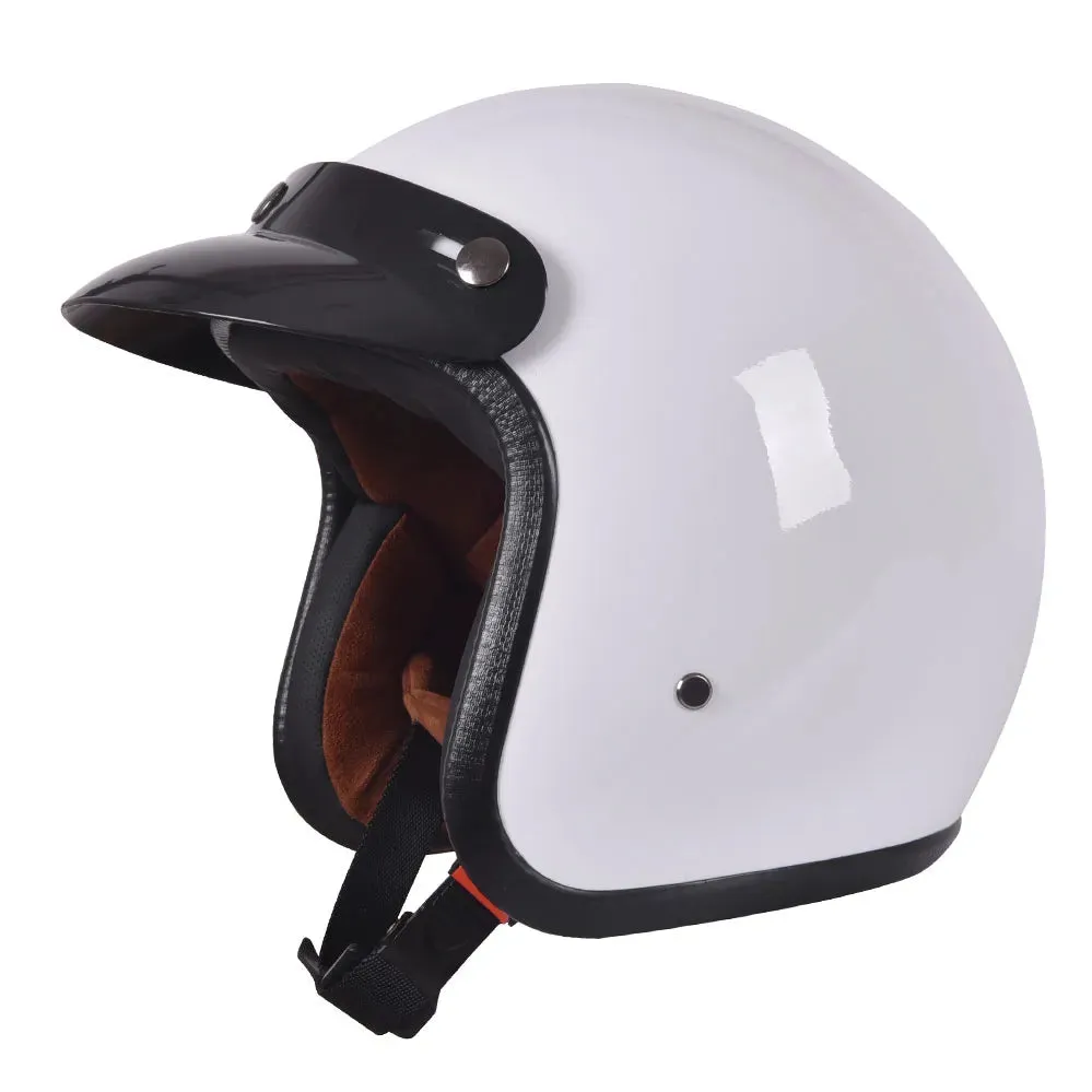 Casque de moto demi-ouvert rétro Starto