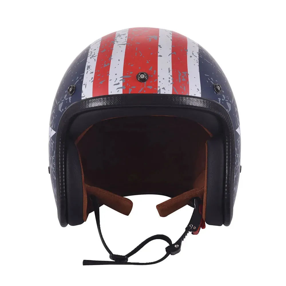 Casque de moto demi-ouvert rétro Starto