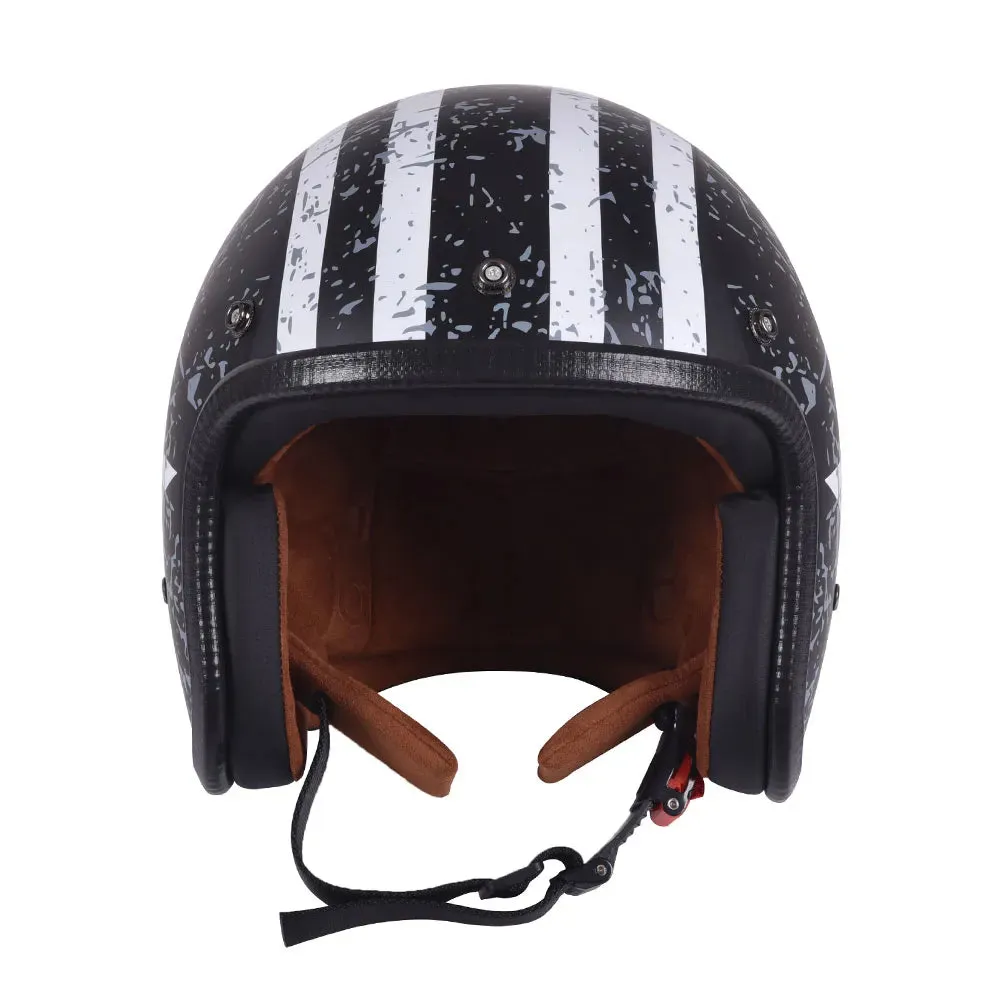 Casque de moto demi-ouvert rétro Starto