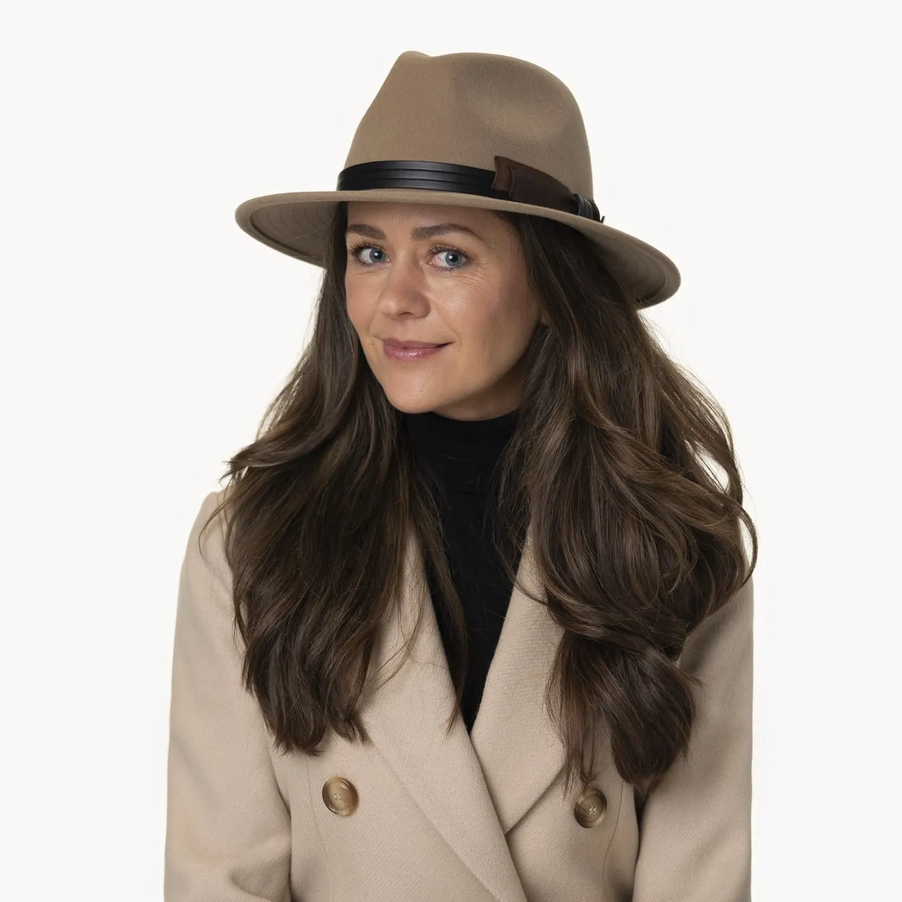 Chapeau en Laine avec Bande de Cuir Uni by Lierys --> Chapeaux, casquettes & bonnets en ligne ▷ Chapeaushop