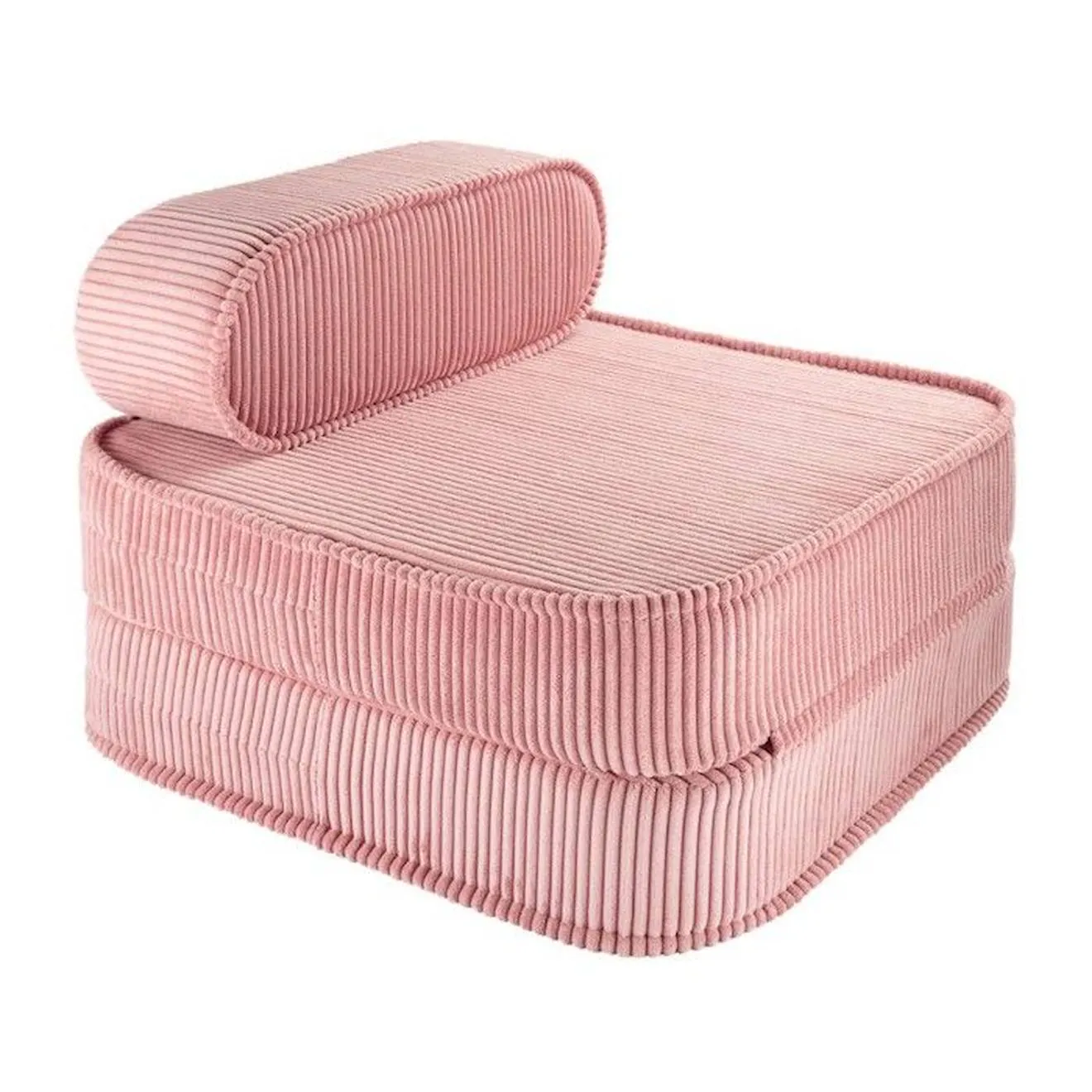 Chauffeusse enfant velours côtelé FLIP PINK MOUSSE rose - 