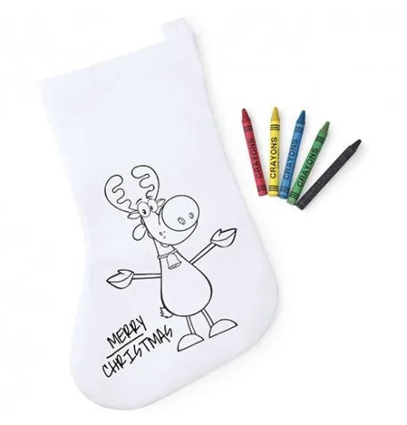 Chaussette Personnalisable à Colorier Plicom avec Crayon de Couleur