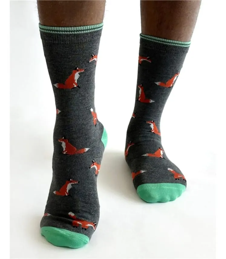 Chaussettes en bambou Oriel Fox pour hommes