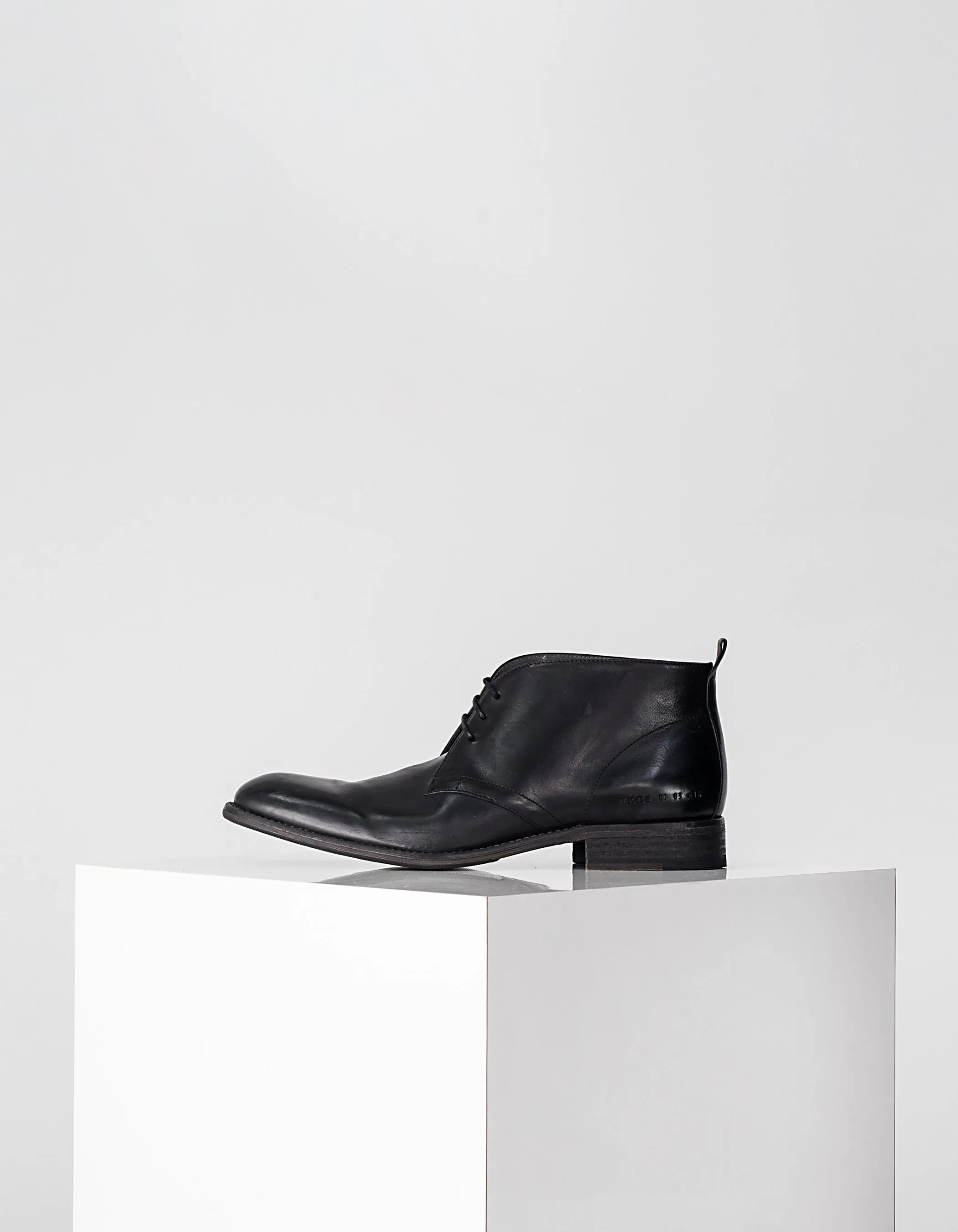 Chukka boots noirs en cuir Homme