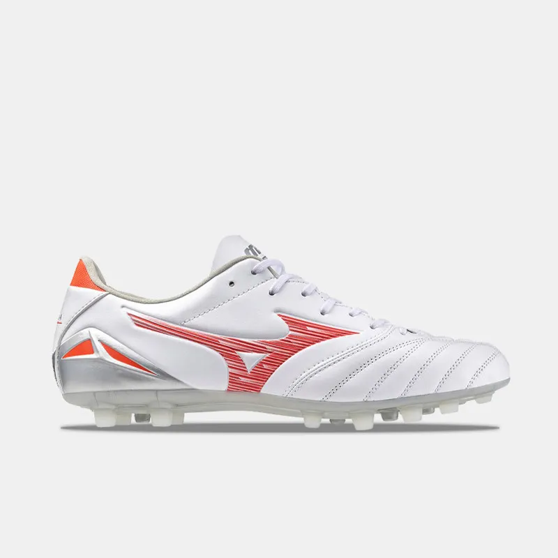 Crampons Mizuno Morelia Neo IV Pro AG - Blanc/Rouge