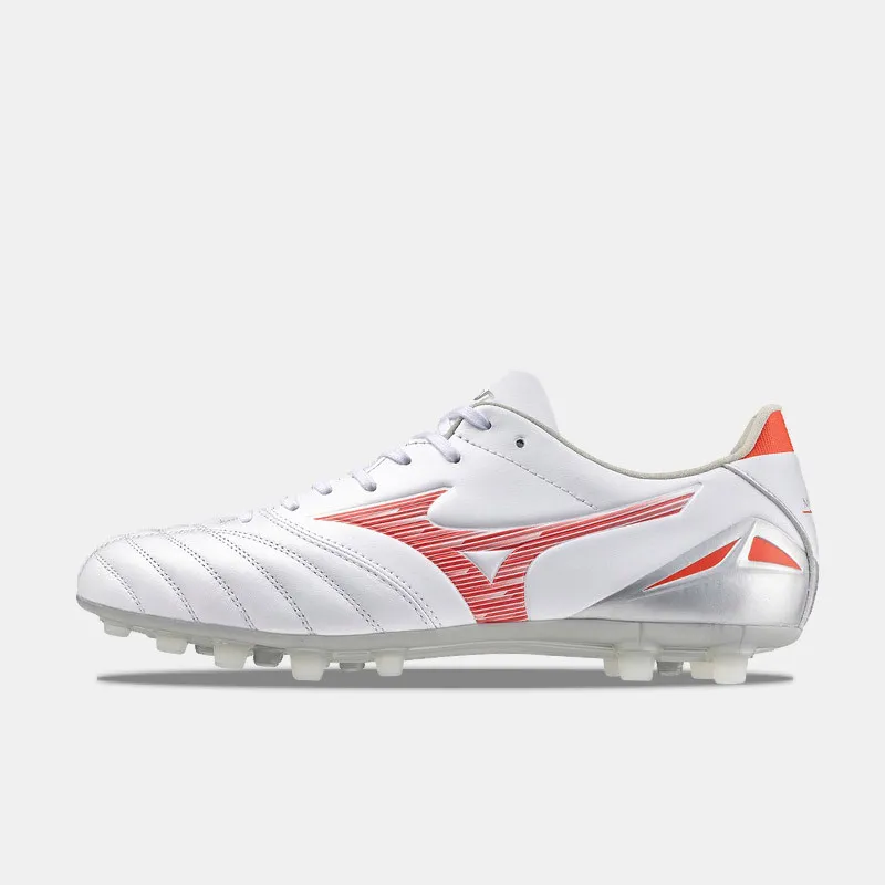 Crampons Mizuno Morelia Neo IV Pro AG - Blanc/Rouge