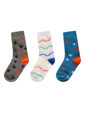 Dare 2B - Chaussettes CURIOSITY - Bleu Orange Gris