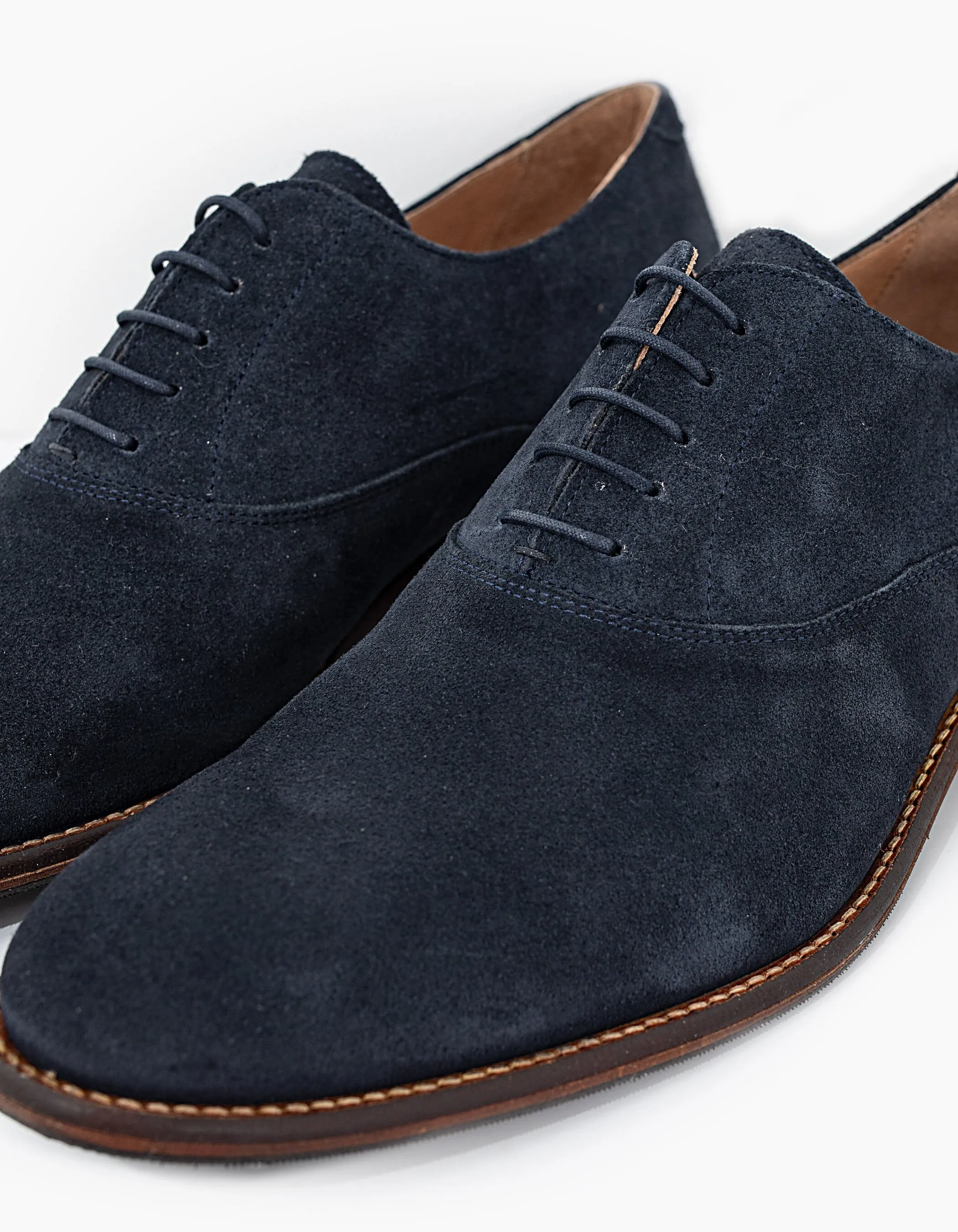 Derbies stone en cuir velours Homme