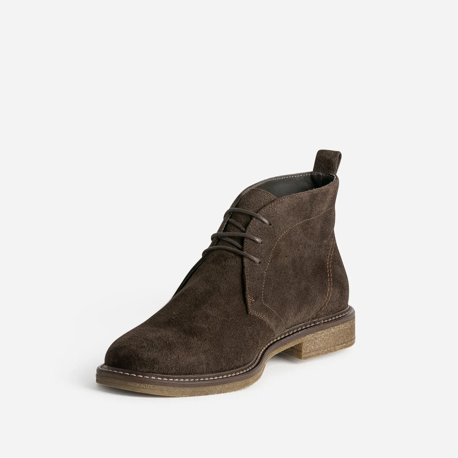 Desert Boots marron en cuir velours - Boots Homme | ERAM