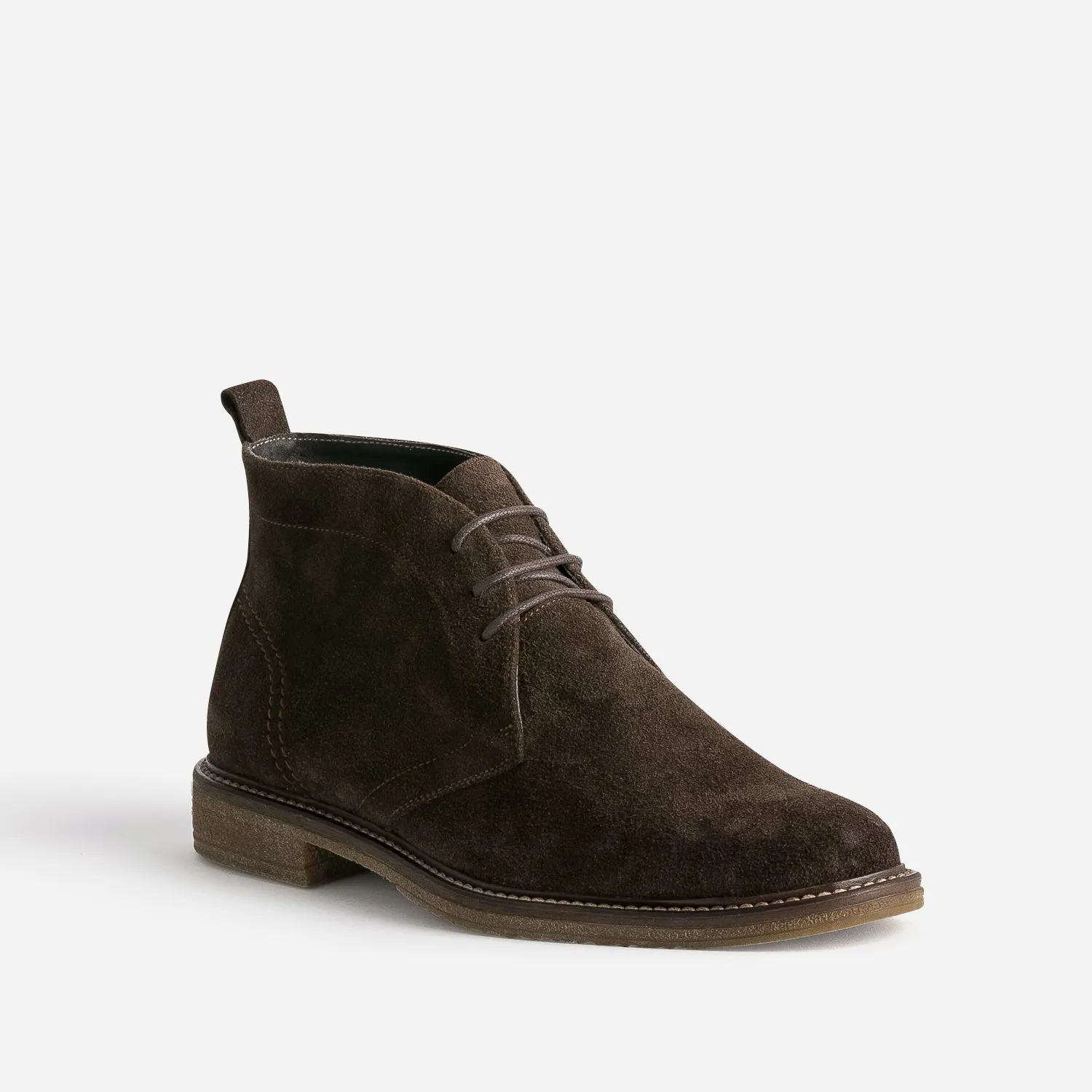 Desert Boots marron en cuir velours - Boots Homme | ERAM