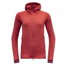 Devold Nibba Merino Jacket Hood - Polaire en laine mérinos femme | Hardloop