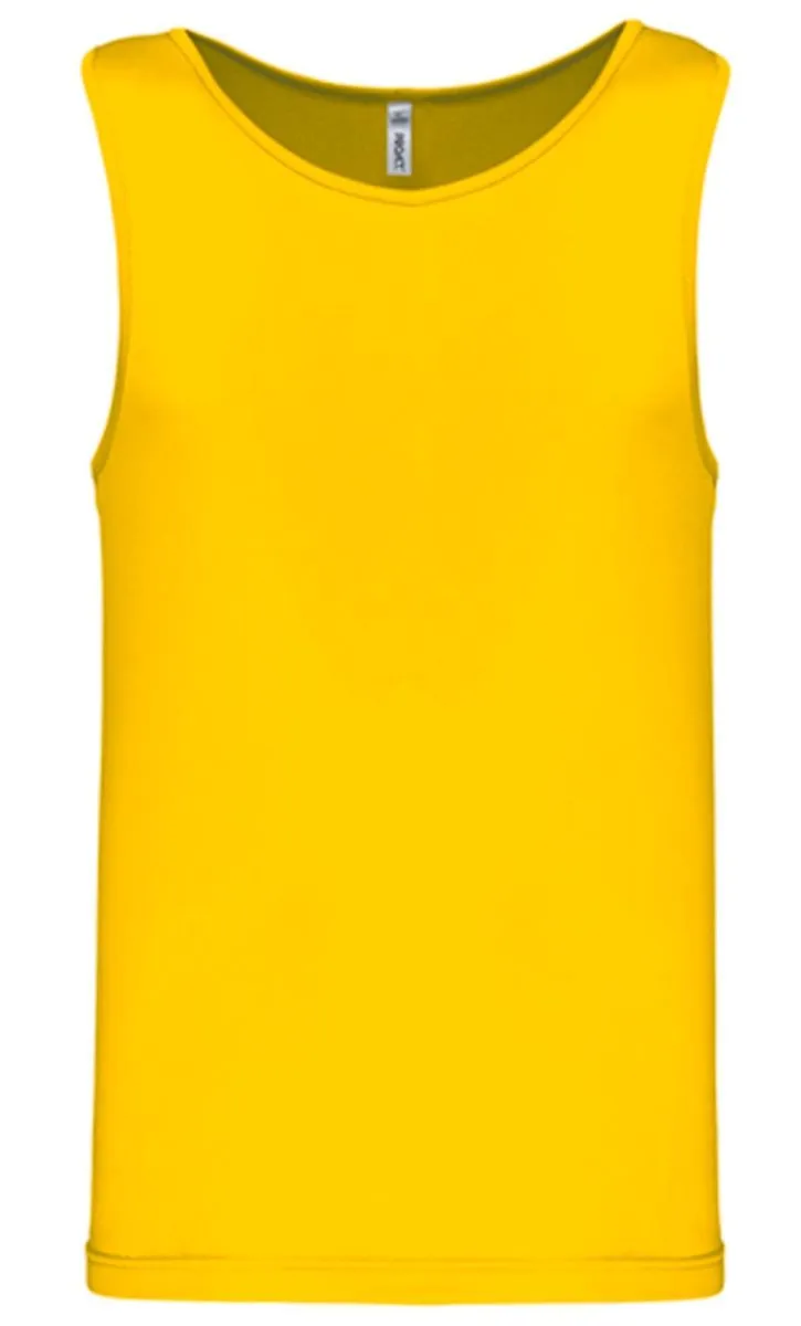 Débardeur de sport - Homme - PA441 - jaune 