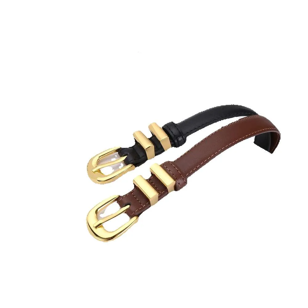 Femmes Designer Taurillon Ceintures Aiguille Boucle 18Mm Ceinture En Cuir Véritable Femme Ceinture À La Mode Mince Femme Ceintur