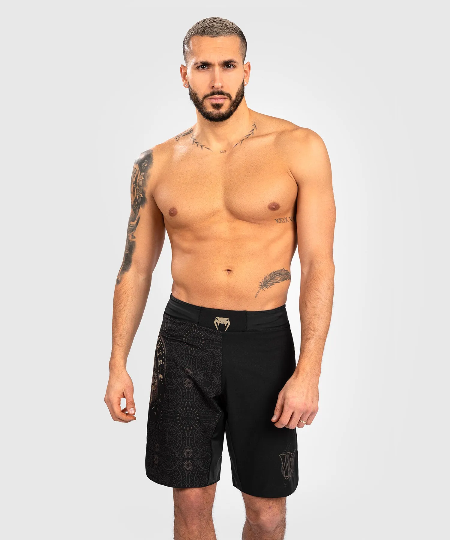 Fightshort Santa Muerte Dark Side Venum - Noir/Marron