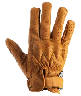 Gants Helstons Wave homme air été cuir gold, gant moto été