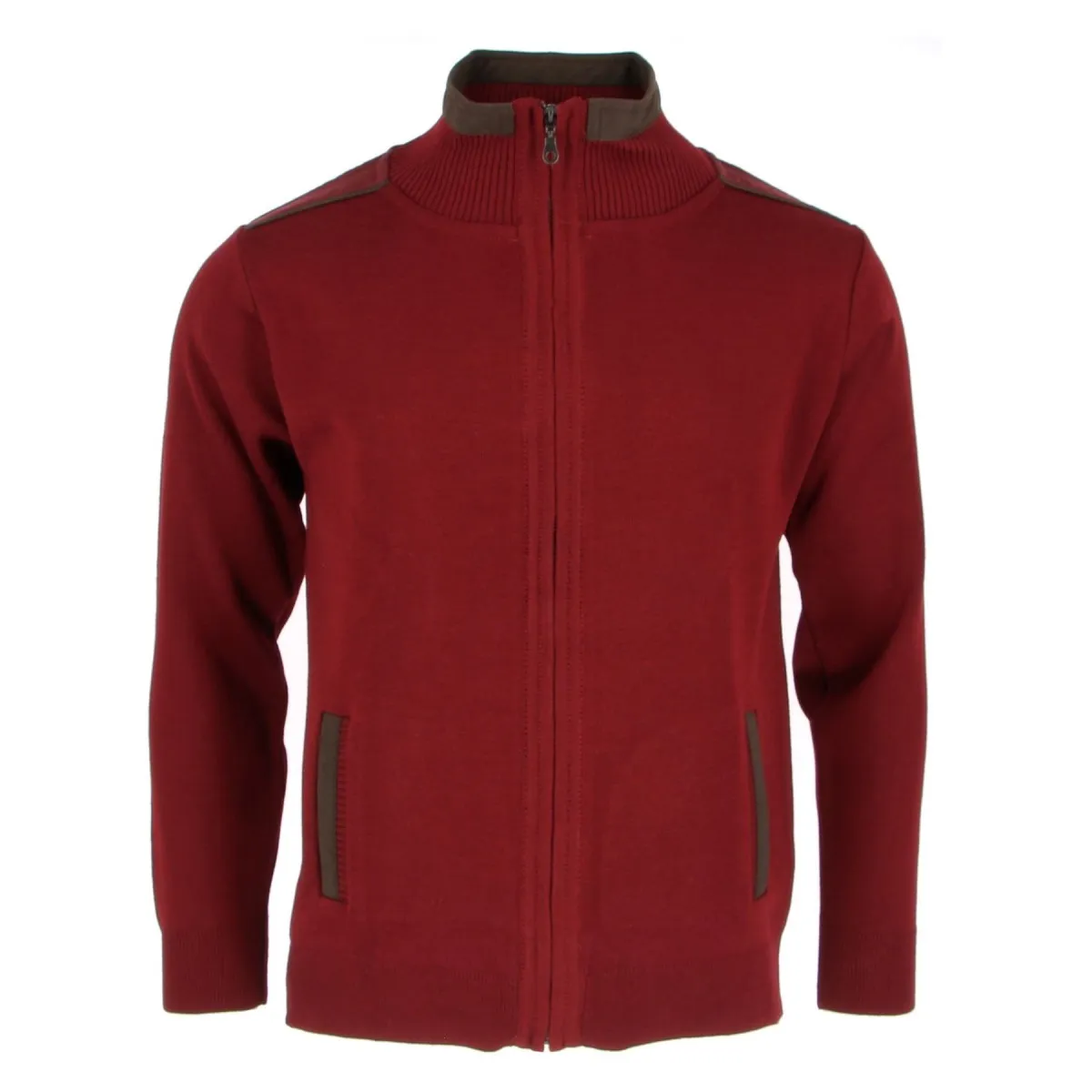 Gilet Yachting Club laine Mérinos bordeaux - Matière noble 59.90€