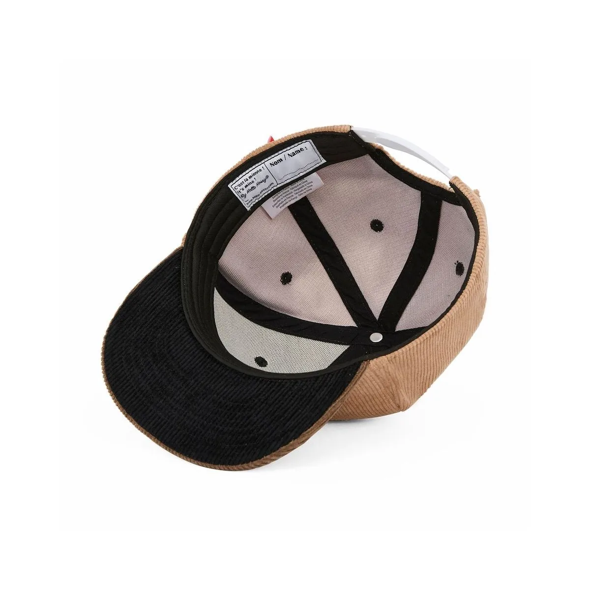 Hello Hossy - Casquette enfant en velours beige