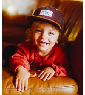 Hello Hossy - Casquette enfant en velours marron