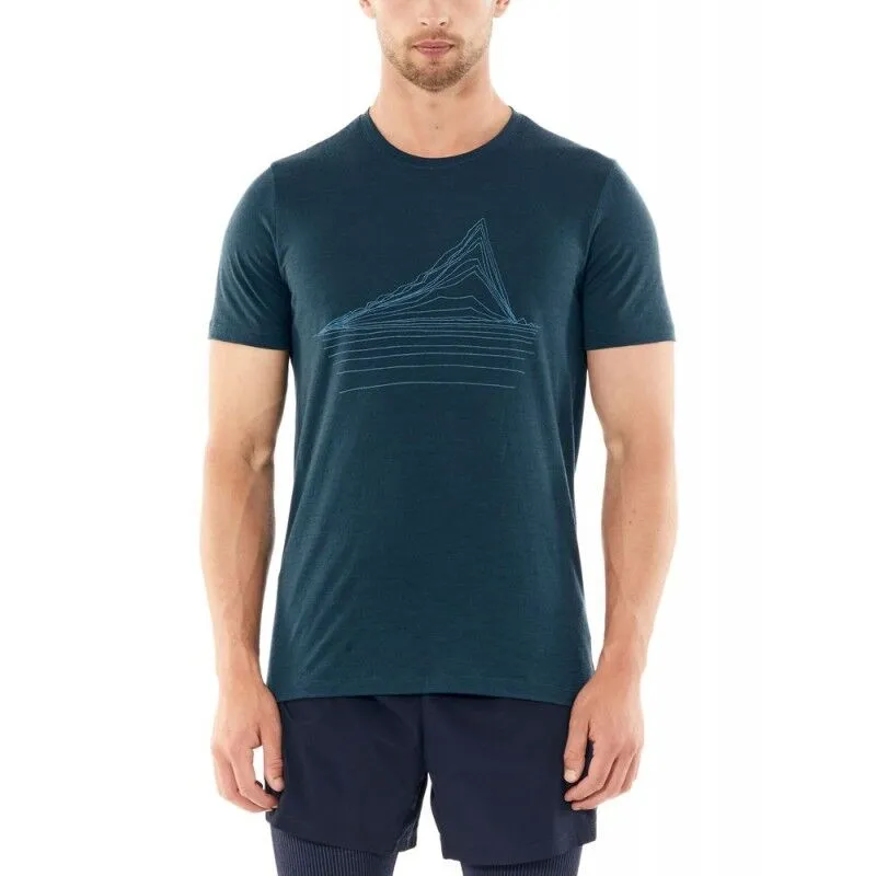 Icebreaker Mens Tech Lite SS Crewe Heating Up - T-shirt en laine mérinos homme I Hardloop | Hardloop