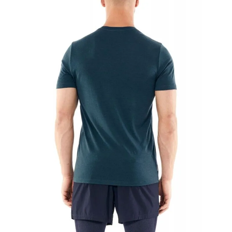 Icebreaker Mens Tech Lite SS Crewe Heating Up - T-shirt en laine mérinos homme I Hardloop | Hardloop