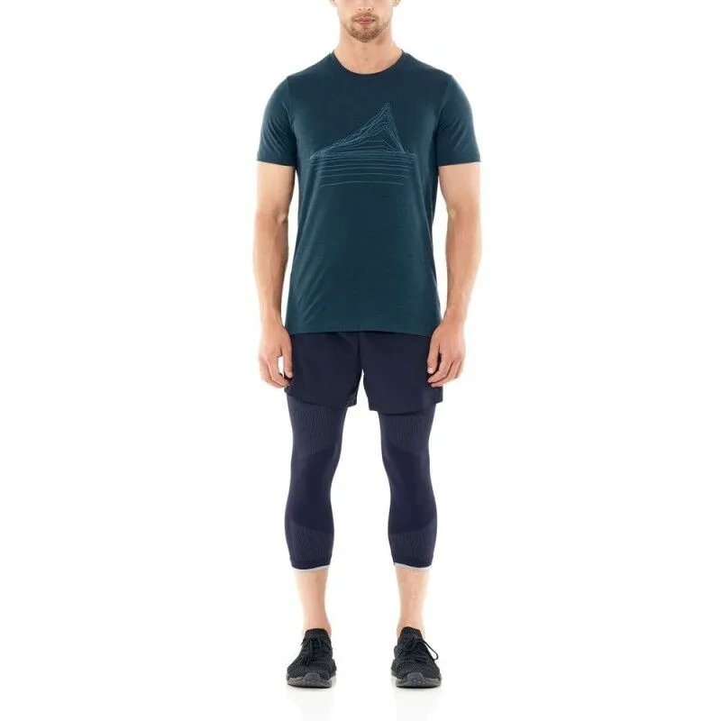 Icebreaker Mens Tech Lite SS Crewe Heating Up - T-shirt en laine mérinos homme I Hardloop | Hardloop