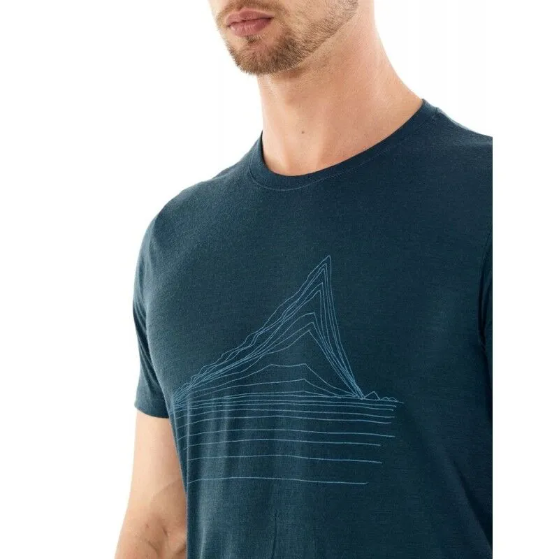 Icebreaker Mens Tech Lite SS Crewe Heating Up - T-shirt en laine mérinos homme I Hardloop | Hardloop