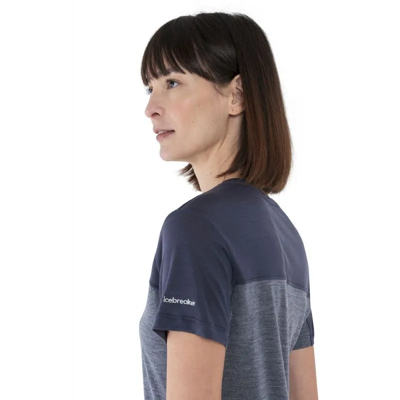 Icebreaker Merino 125 Cool-Lite Sphere III SS Tee Colour Block - T-shirt en laine mérinos femme | Hardloop