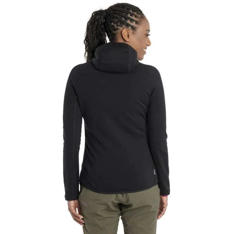 Icebreaker Merino Quantum Hybrid LS Zip Hoodie - Sweatshirt en laine mérinos femme | Hardloop