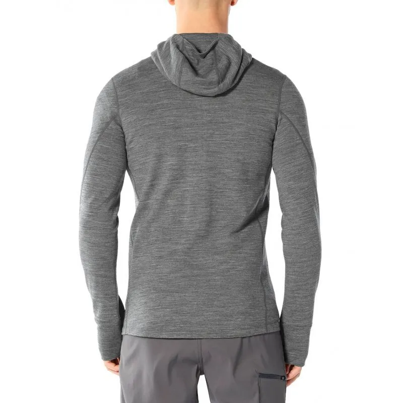 Icebreaker Quantum II Long Sleeve Zip Hood - Veste en laine mérinos homme I Hardloop | Hardloop