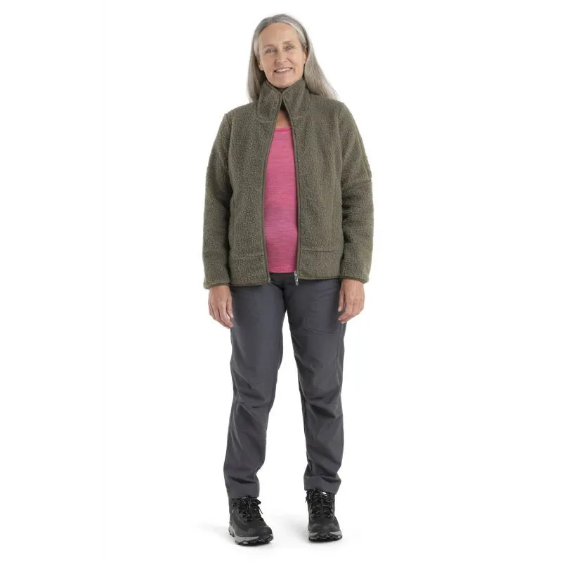 Icebreaker RealFleece High Pile LS Zip - Polaire en laine mérinos femme | Hardloop