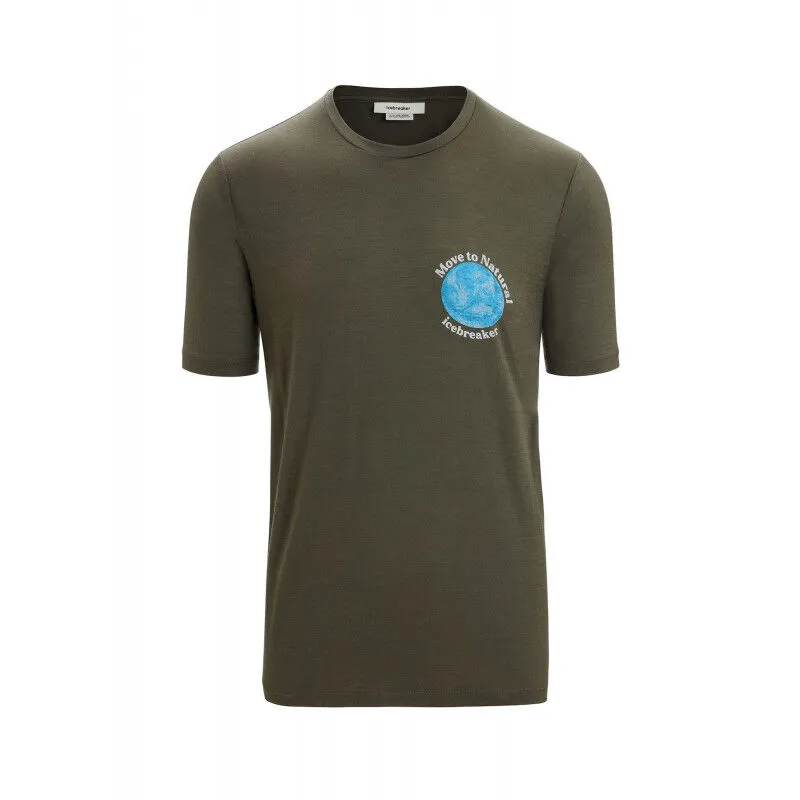 Icebreaker Tech Lite II SS Tee icebreaker Earth - T-shirt en laine mérinos homme | Hardloop